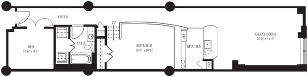 Consolidated 1K.jpg - CO-K One Bedroom, One Bathroom