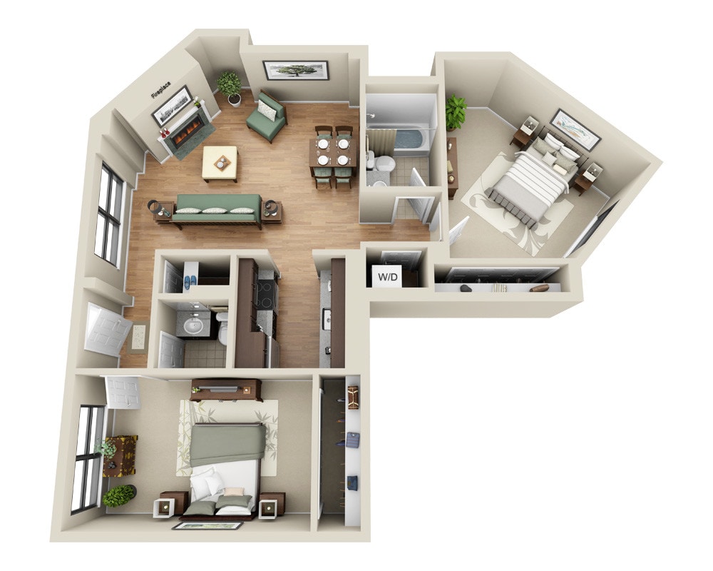 Floor Plan - 32 Garrison - B1.5B
