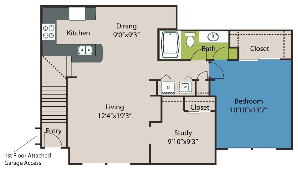 Floor Plan - 1B