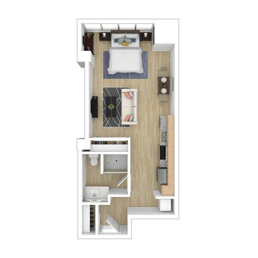 Floor Plan - 144 Studio North
