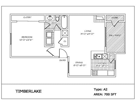 A2 - One Bed / One Bath