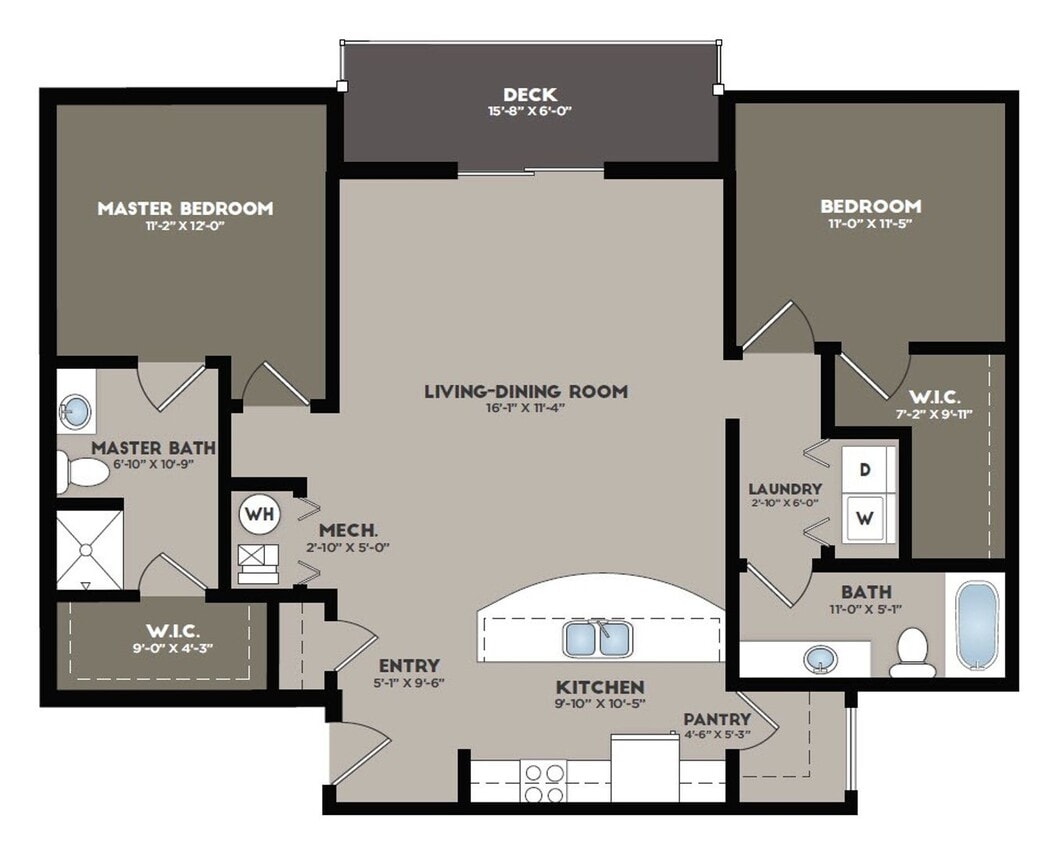 Floor Plan - The Ventura With Detached Garage