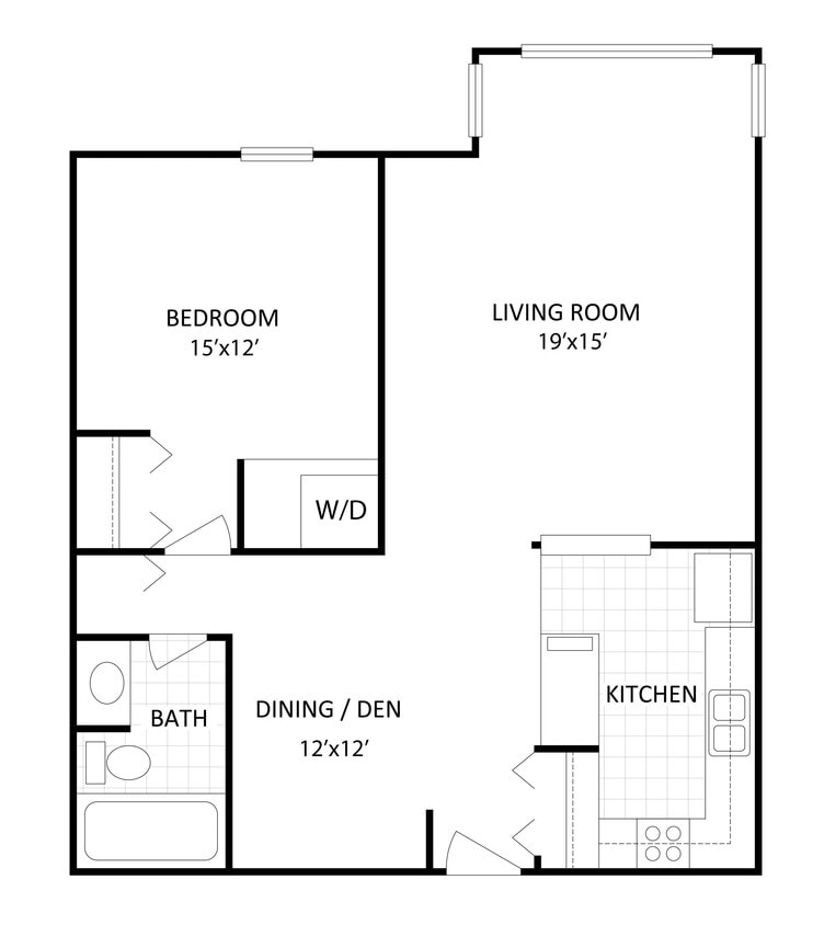 Floor Plan - Lutsen - In-Home Washer/Dryer