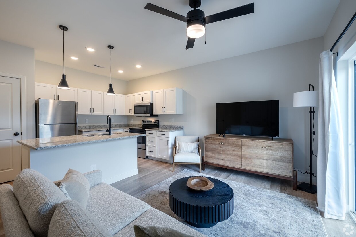 Floor Plan - 1x1C Furnished w/HW