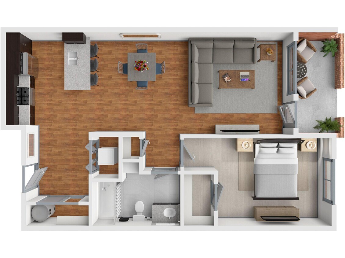 Floor Plan - 1x1i