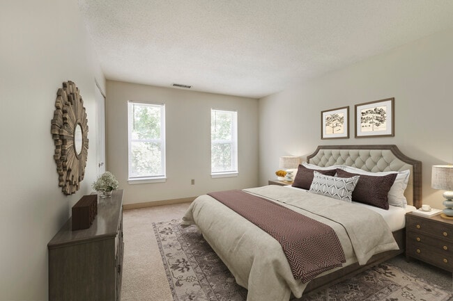 Renovated Package I bedroom with carpet - eaves Burlington