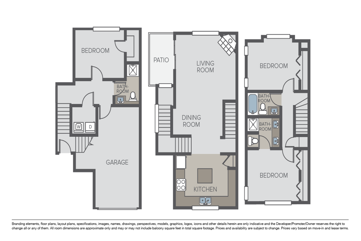 Floor Plan - Honeysuckle Townhome