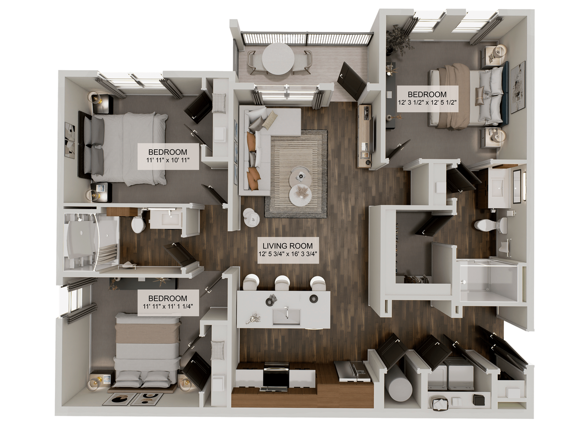 Floor Plan - The Beam (C1A)
