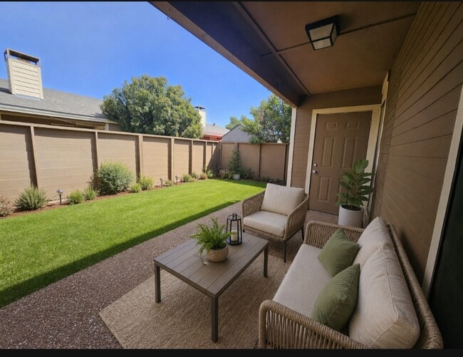 Back Patio - Midland Village Apartments
