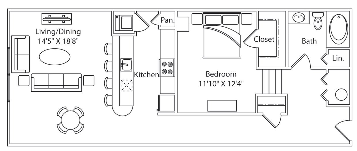 Floor Plan - The Venetian Loft C