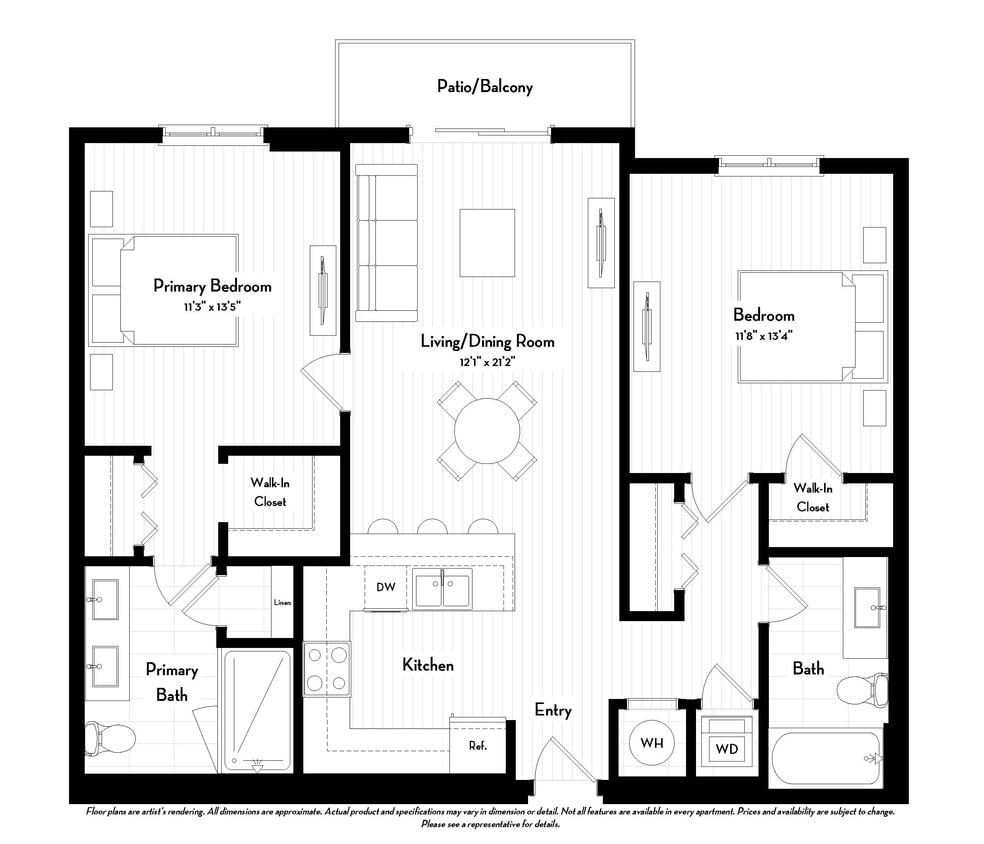 Floor Plan - B1.8W (Salary Requirements Apply)