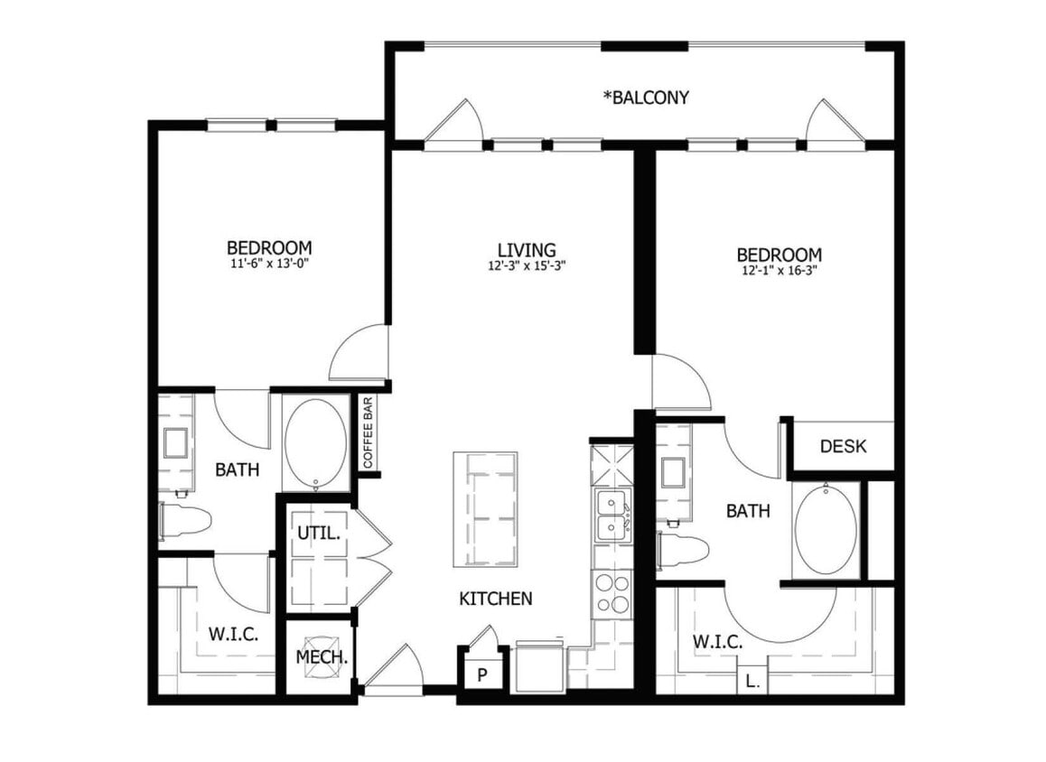 Floor Plan - Stag’s Leap 8B1