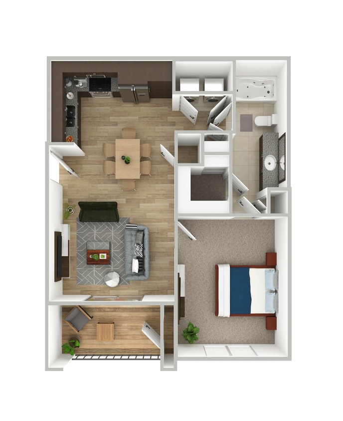 A1 Lilypad.jpg - A1 LilyPad - 1 Bedroom, 1 Bathroom