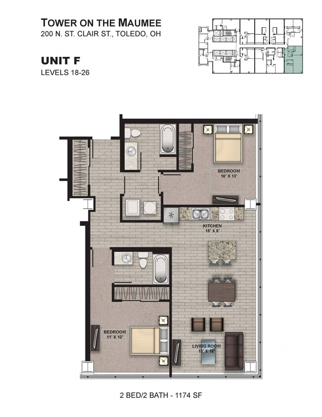 Unit F - Floorplan F