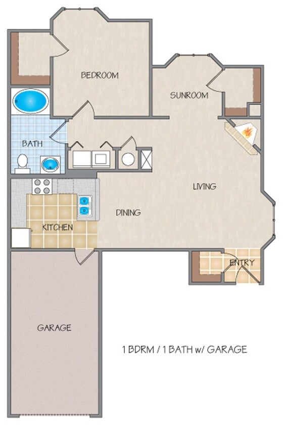 Floor Plan - 1x1G