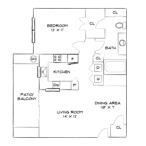 Floor Plan - Design 1B Premier
