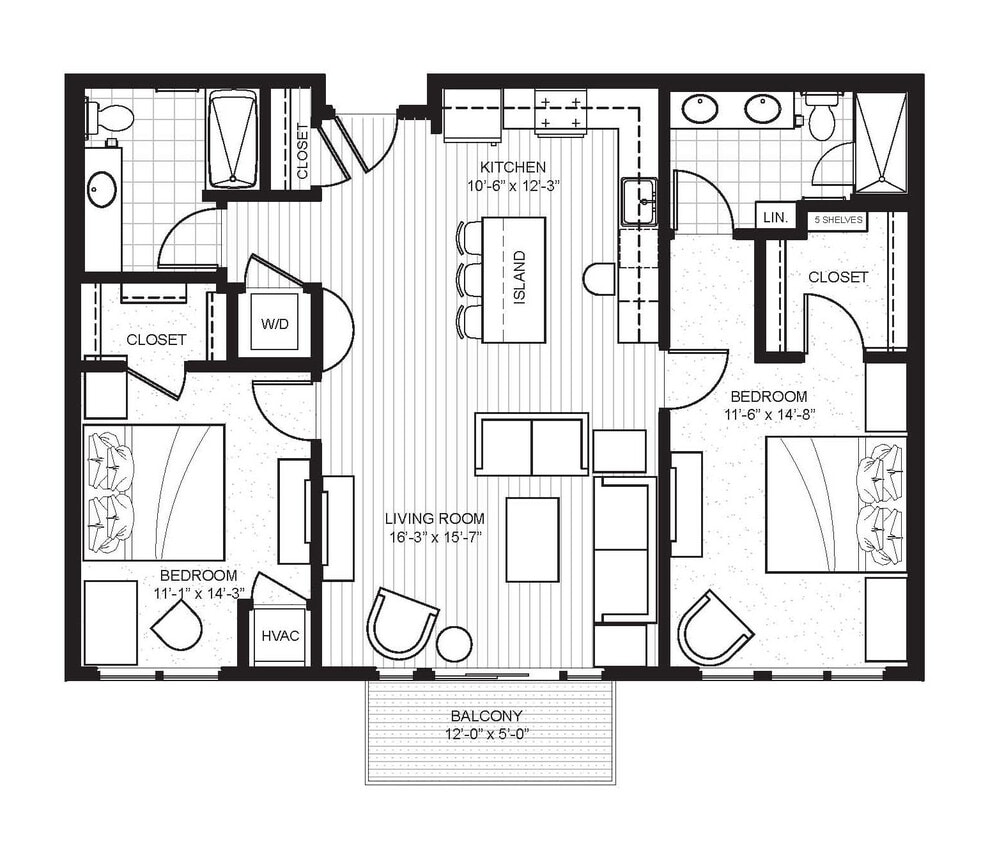 Ellipse on Excelsior and E2 - Ellipse - Enhance - 2 Beds - 2 Baths - 1170 Sq. ft. - Ellipse - Enhance