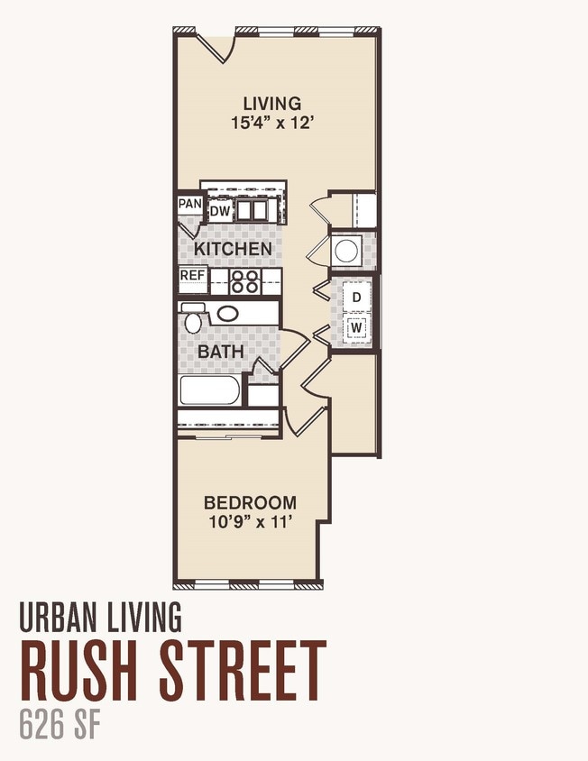 Rush Street - 1B1B Rush Street -Renovated