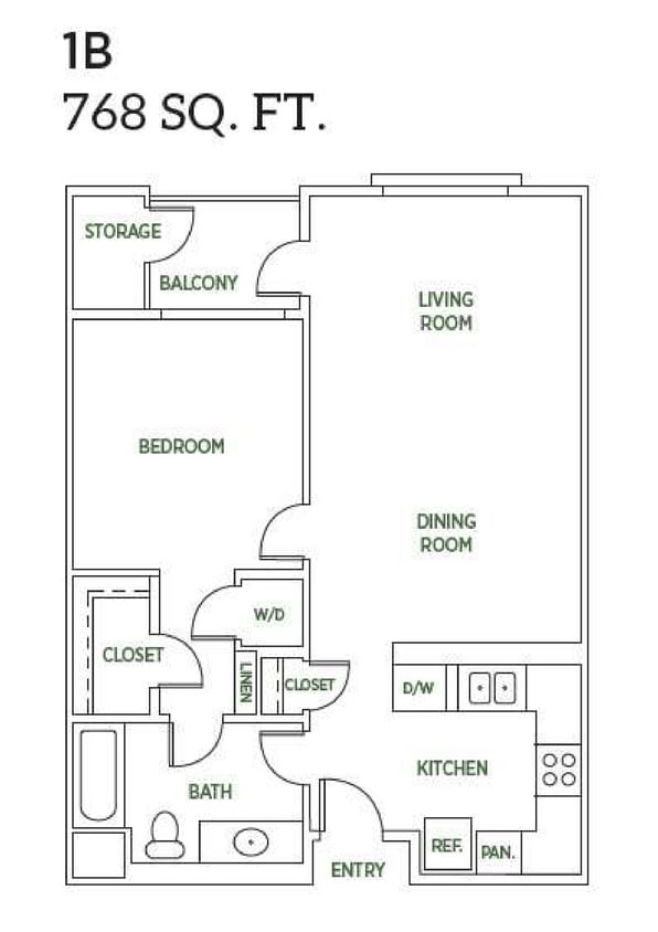 Floor Plan - 1B