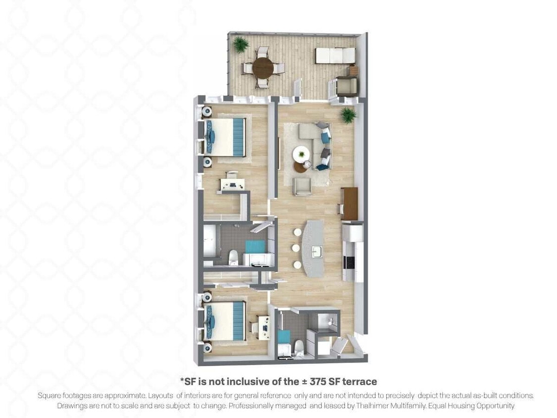 Floor Plan - Belle | +375 Sqft Terrace