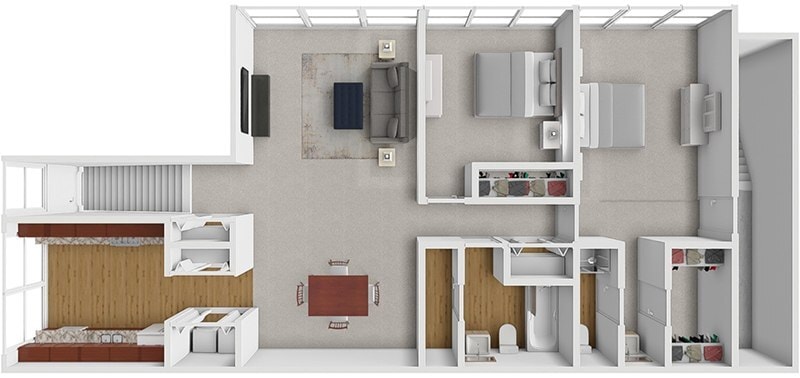 Floor Plan - 2 Bed 2 Bath