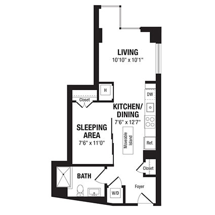 Floor Plan - Studio-S4