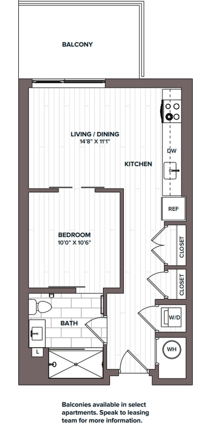 Floor Plan - Studio - S3 Bldg F