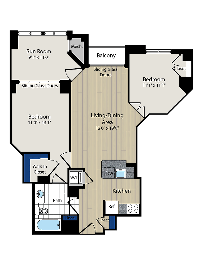 The Easton With Den Floor Plan - The Easton with Den