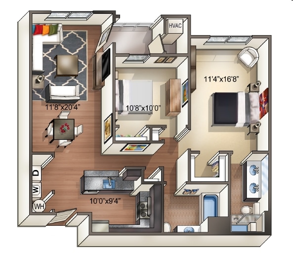 Solara 2Bd|2Bth - 1,025 Sq.Ft. - Solara