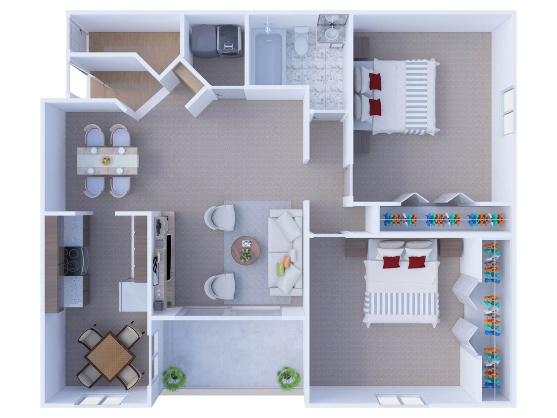 Floor Plan - 2 Bedroom Floor Plan B2