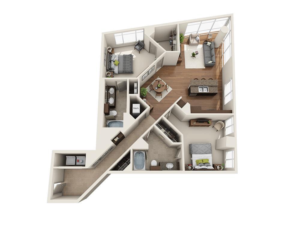Floor Plan - Plan O (B2A)