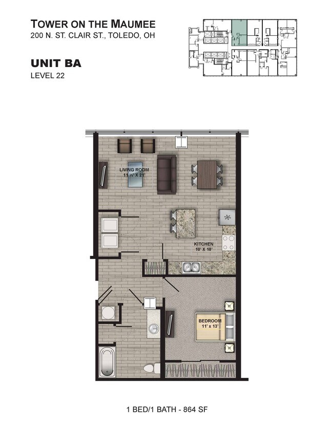Floor Plan - Tower BA