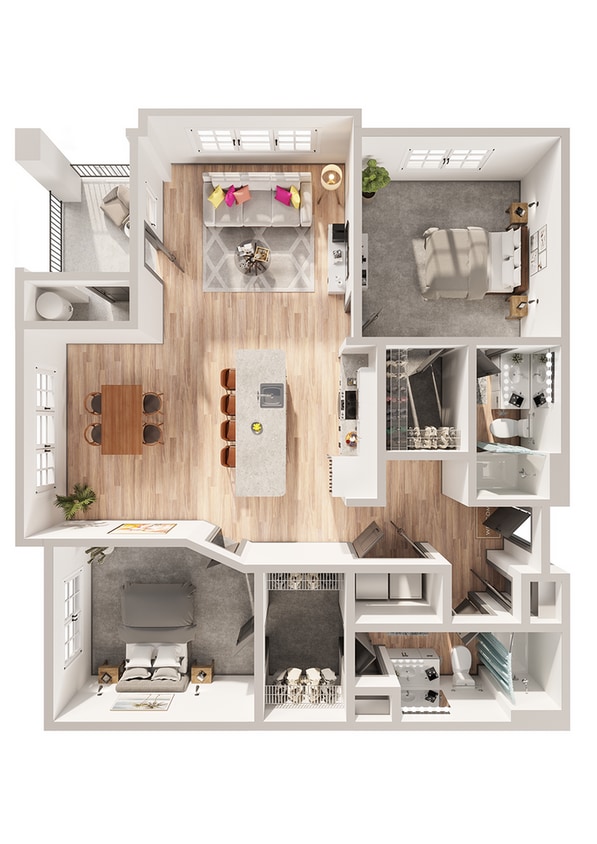 Wesley Village - B8 Floor Plan - B8