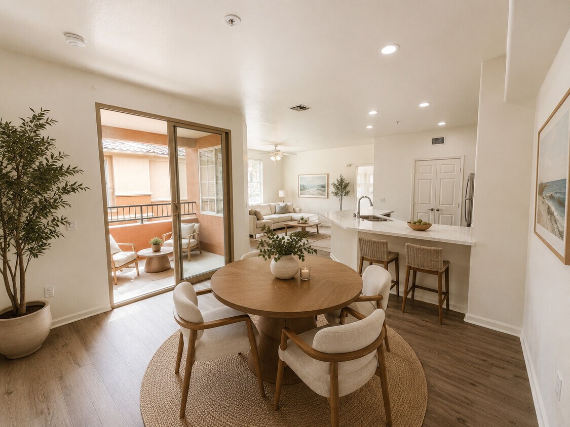 Floor Plan - Duomo - Two Bedrooms/Two Bath 1090 Sq Ft	