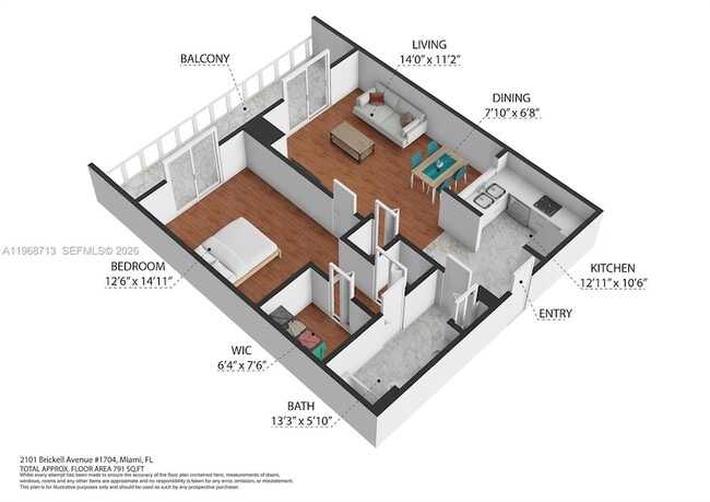 Photo - 2101 Brickell Ave Unit 1704