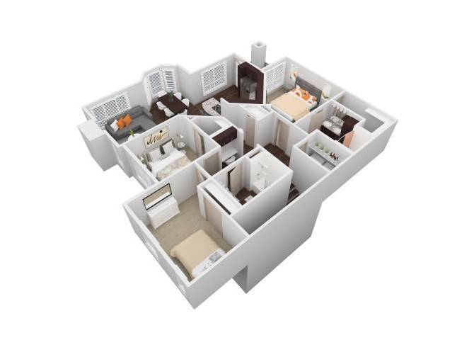 Floor Plan - VBH - 3X2B