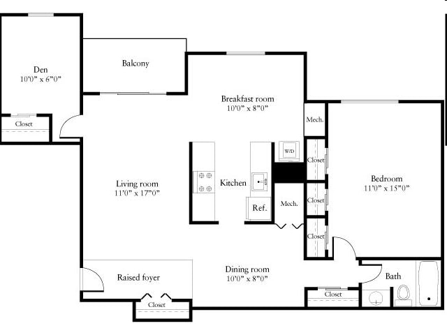 1BR/1BA - A2AD