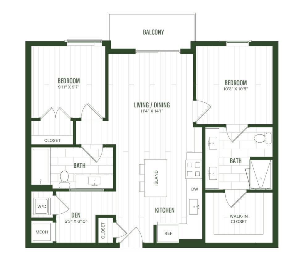 Floor Plan - 2BD2