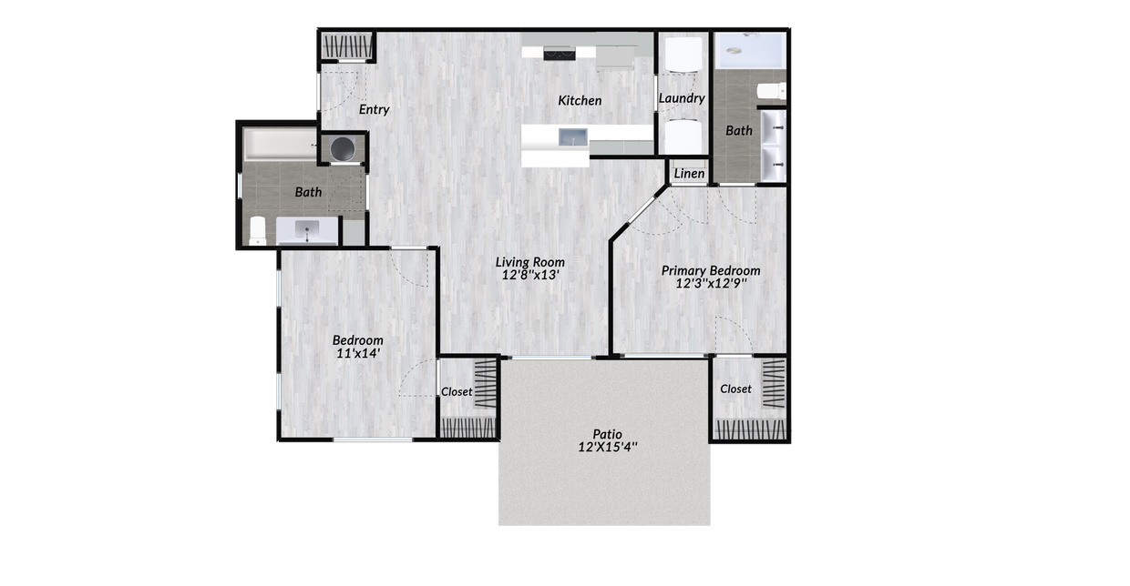 Floor Plan - Unit C - First Floor