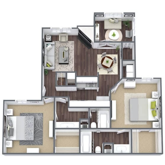 Floor Plan - B4 - with Sunroom