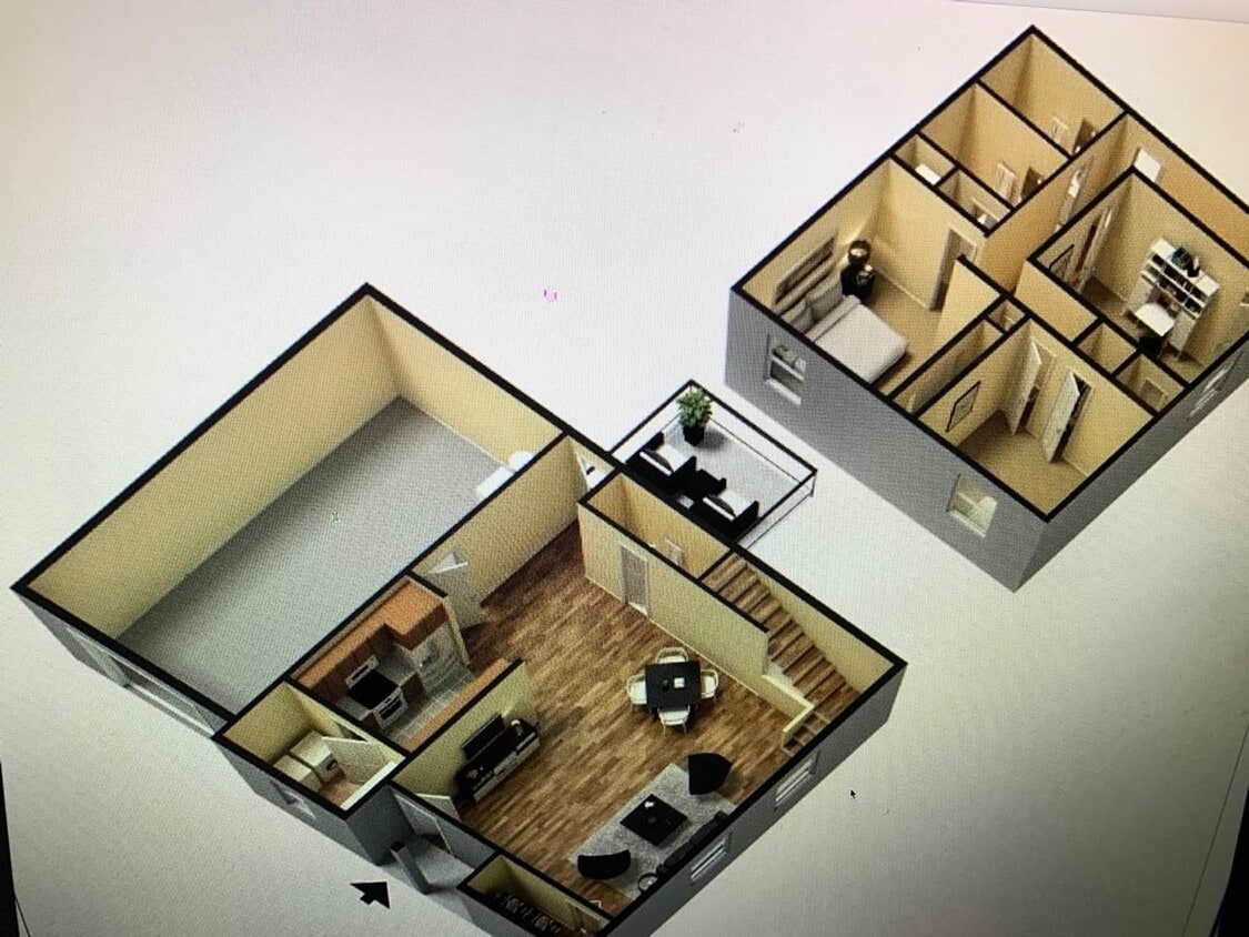 Floor Plan - 3 Bedroom Townhome