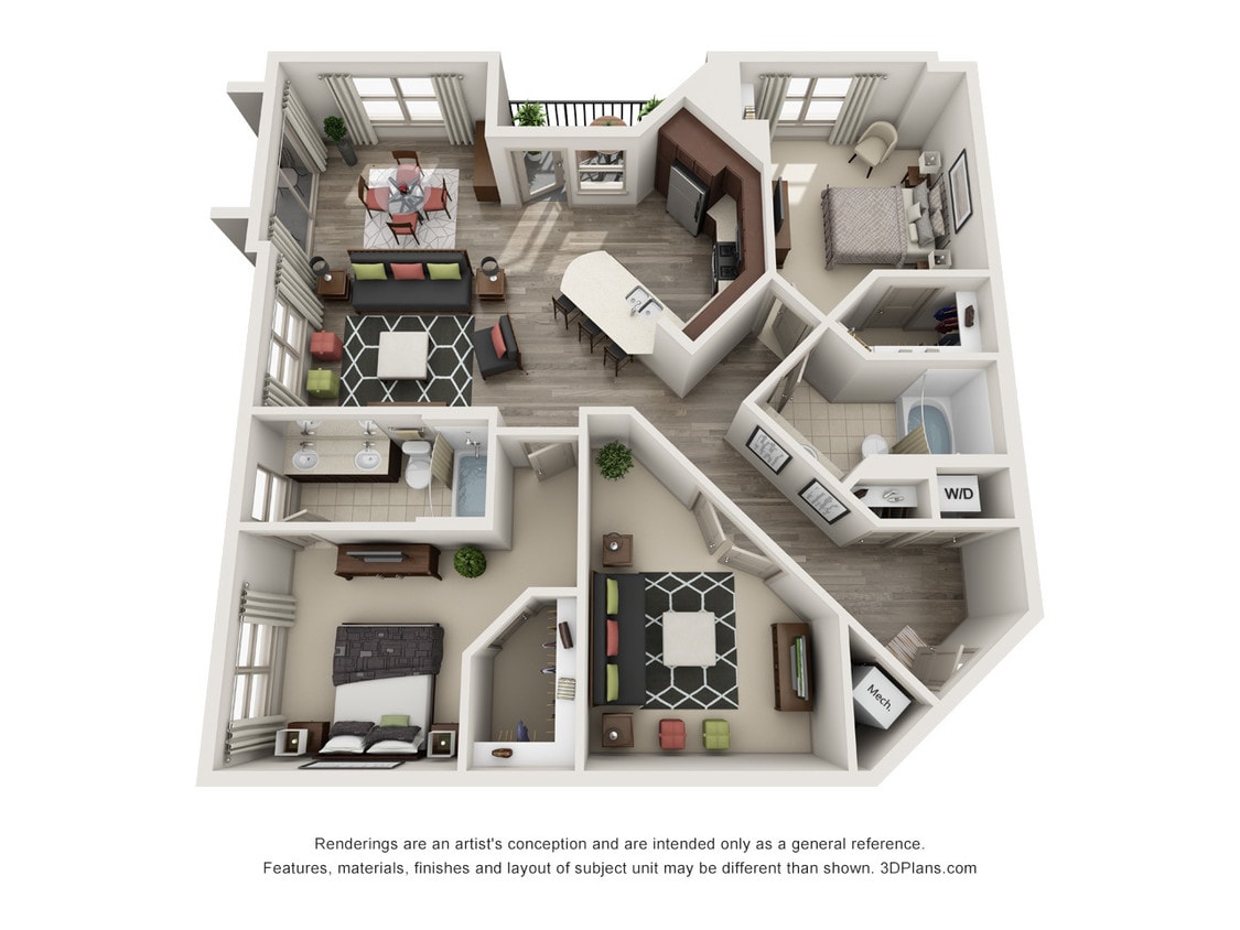 The Gramercy - Time Square - 2 Beds - 2 Baths - 1380 Sq. ft. - Time Square