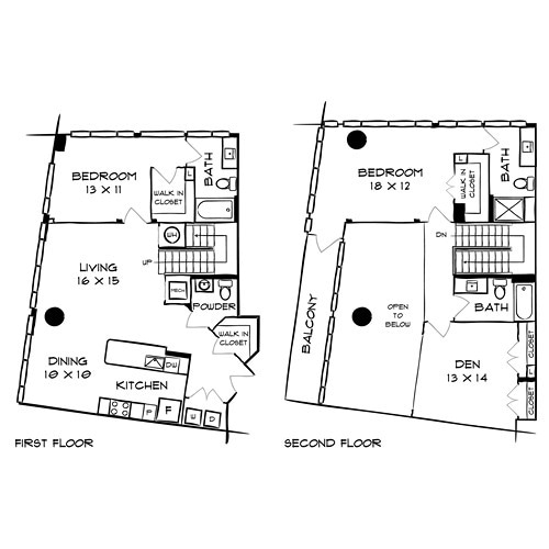 Floor Plan - Design 2B35 Townhome