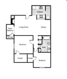 The Mena - 2 Bed 1 Bath