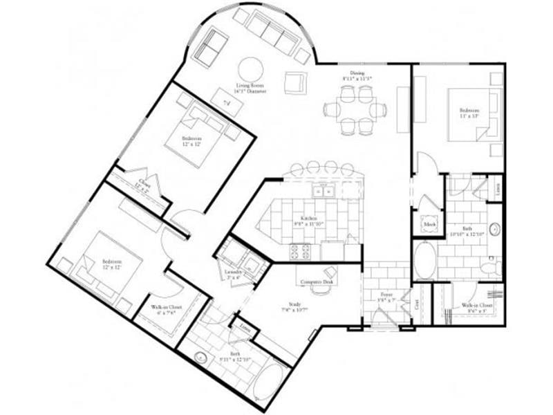 3BR/2BA - C5