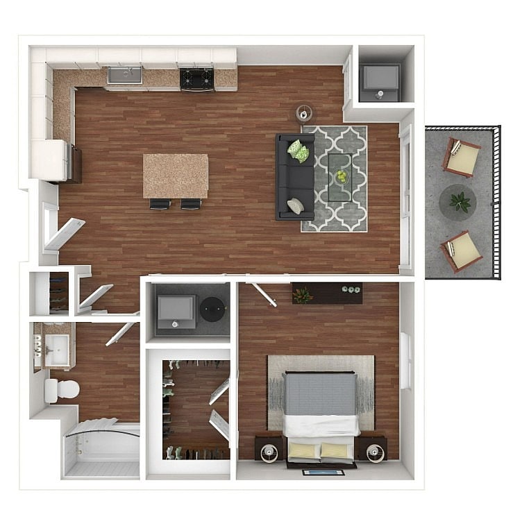 A1 3D Floorplan - A1