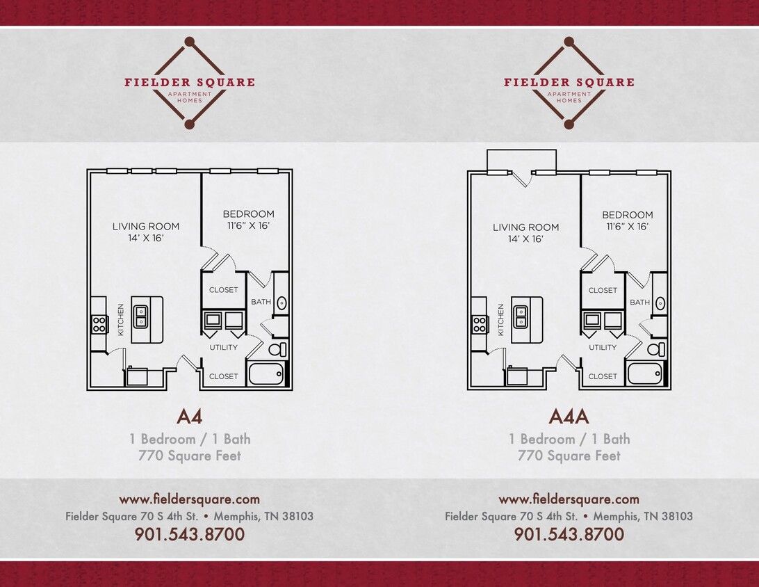 Floor Plan - A4 One Bedroom