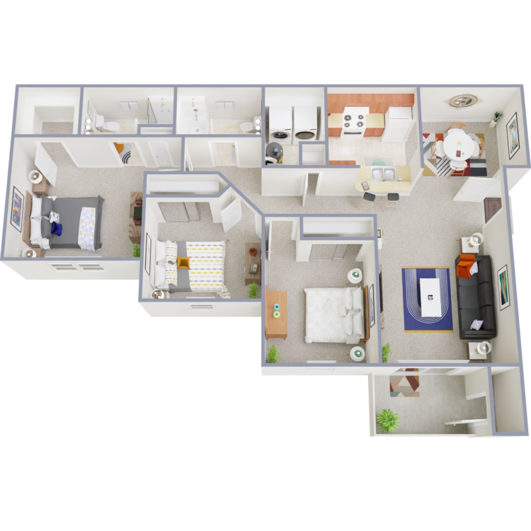 Floor Plan - C1- 3x2