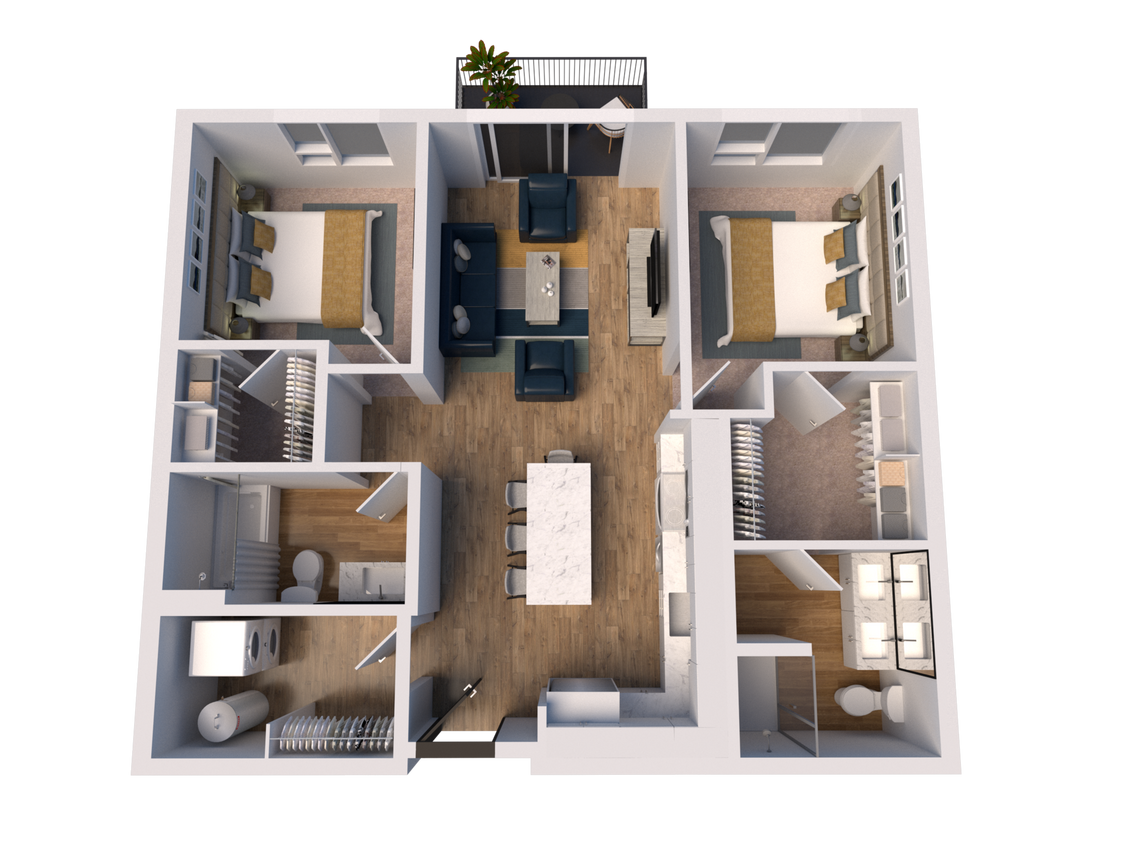 C1 floor plan The James - C1