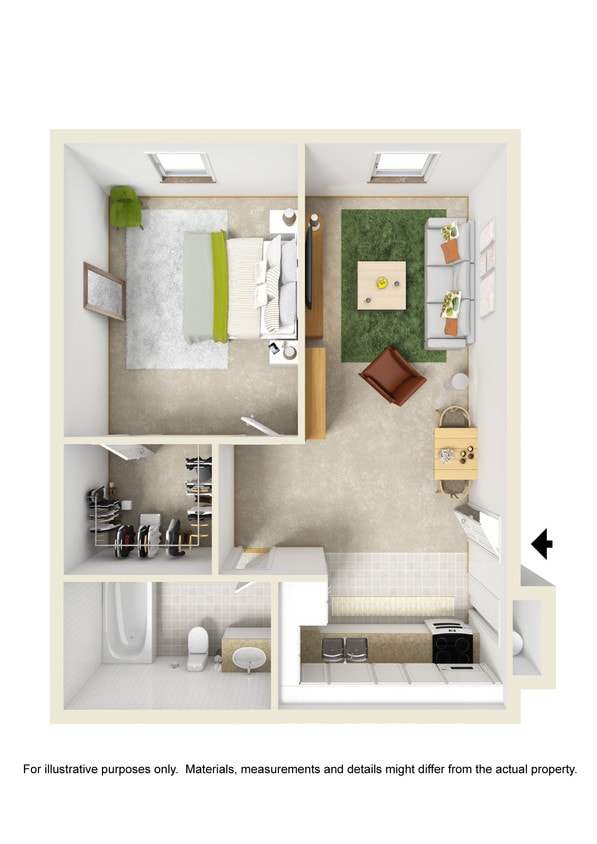 1 Bedroom - One Bedroom
